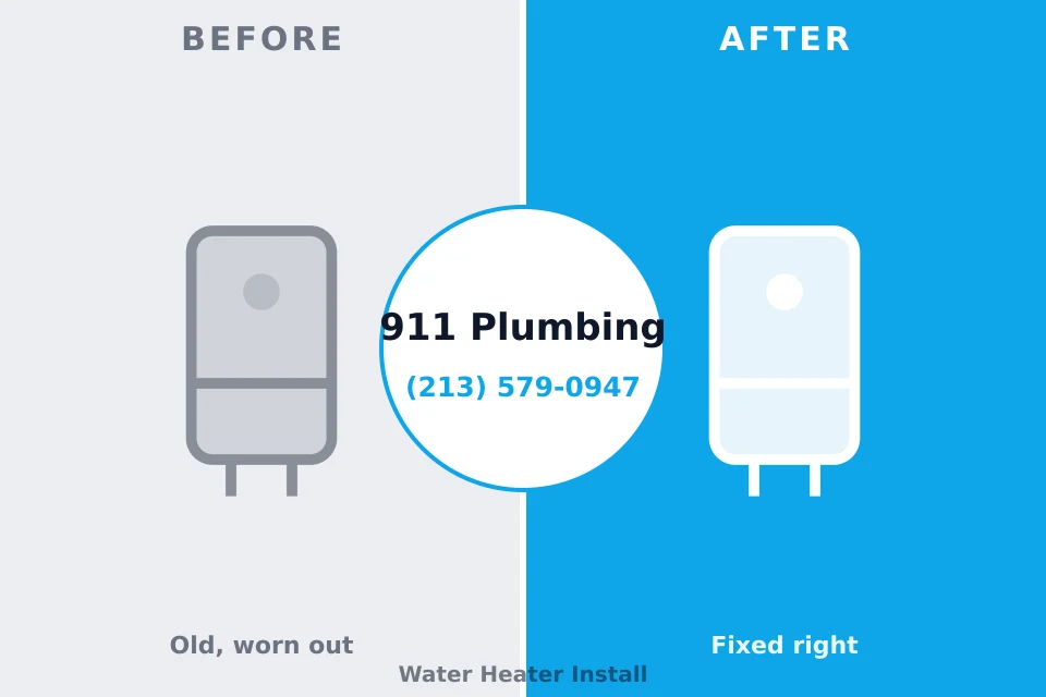 Before and after: plumbing repair Mineral Ridge, OH